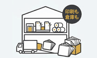 印刷も物流も一貫対応